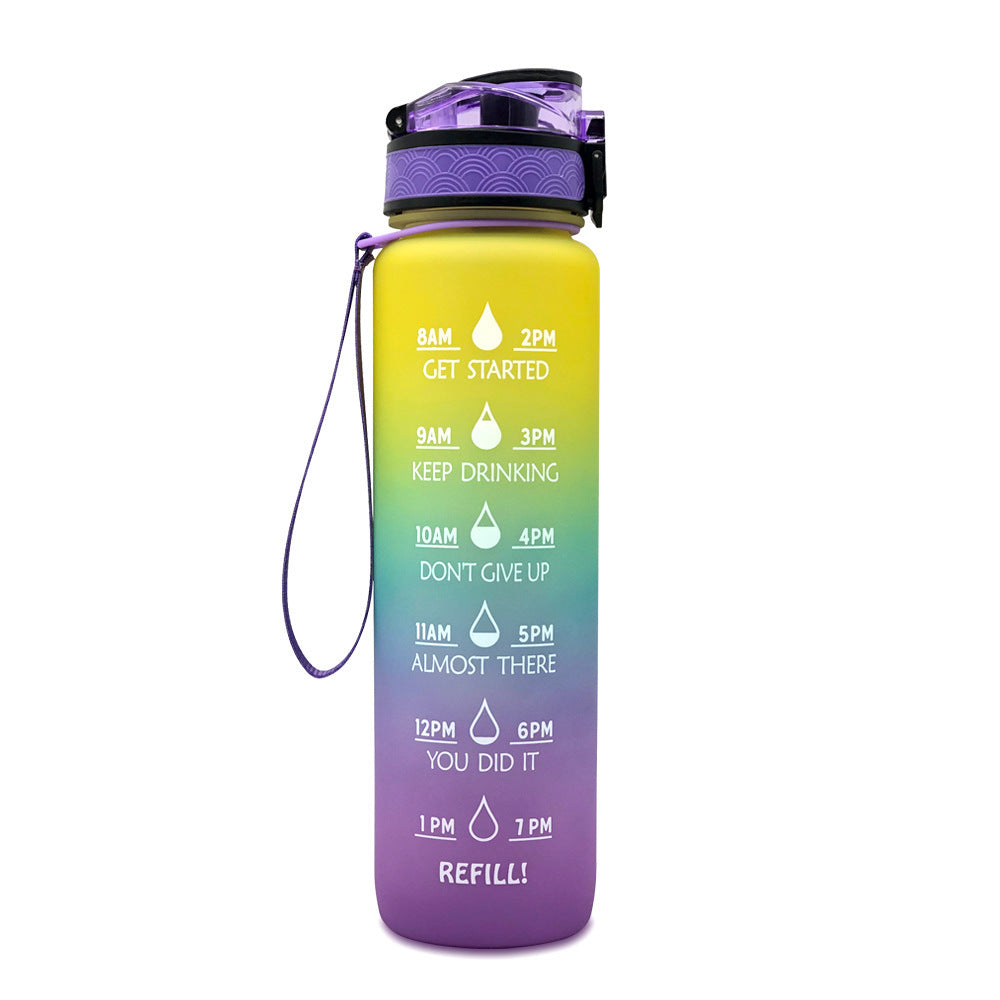 1L Wasser Flasche Mit Zeit Marker Deine Motivierende Flasche