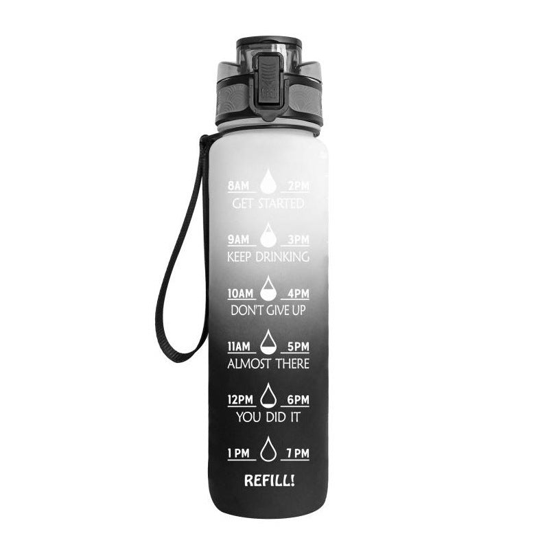 1L Wasser Flasche Mit Zeit Marker Deine Motivierende Flasche