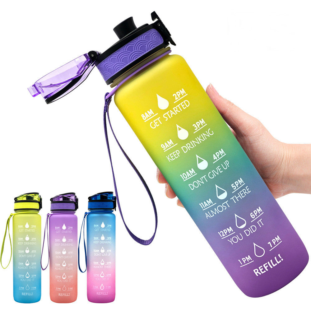 1L Wasser Flasche Mit Zeit Marker Deine Motivierende Flasche
