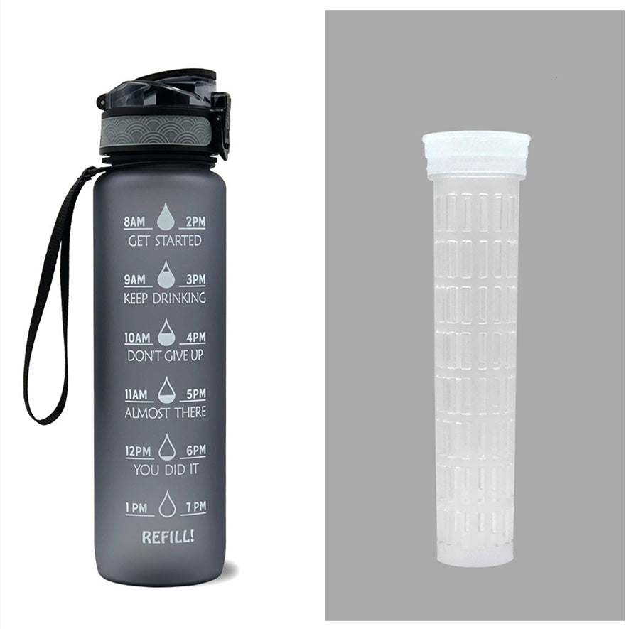 1L Wasser Flasche Mit Zeit Marker Deine Motivierende Flasche