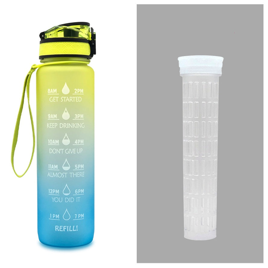 1L Wasser Flasche Mit Zeit Marker Deine Motivierende Flasche
