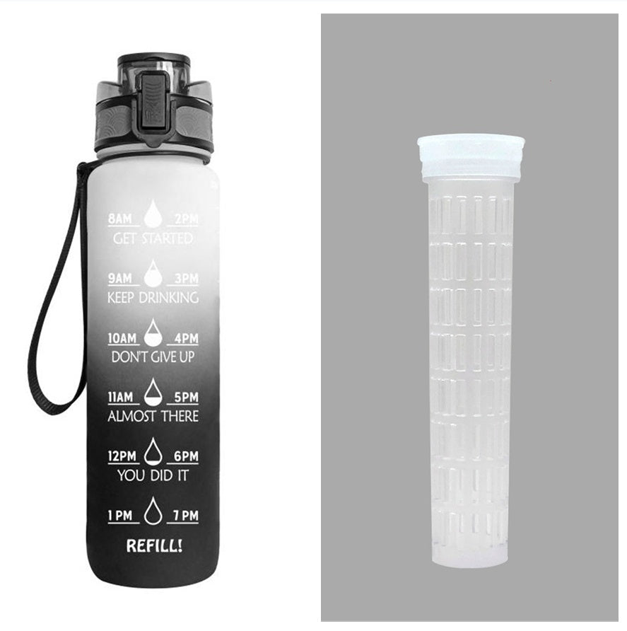 1L Wasser Flasche Mit Zeit Marker Deine Motivierende Flasche