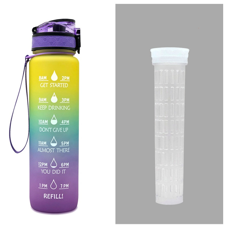 1L Wasser Flasche Mit Zeit Marker Deine Motivierende Flasche