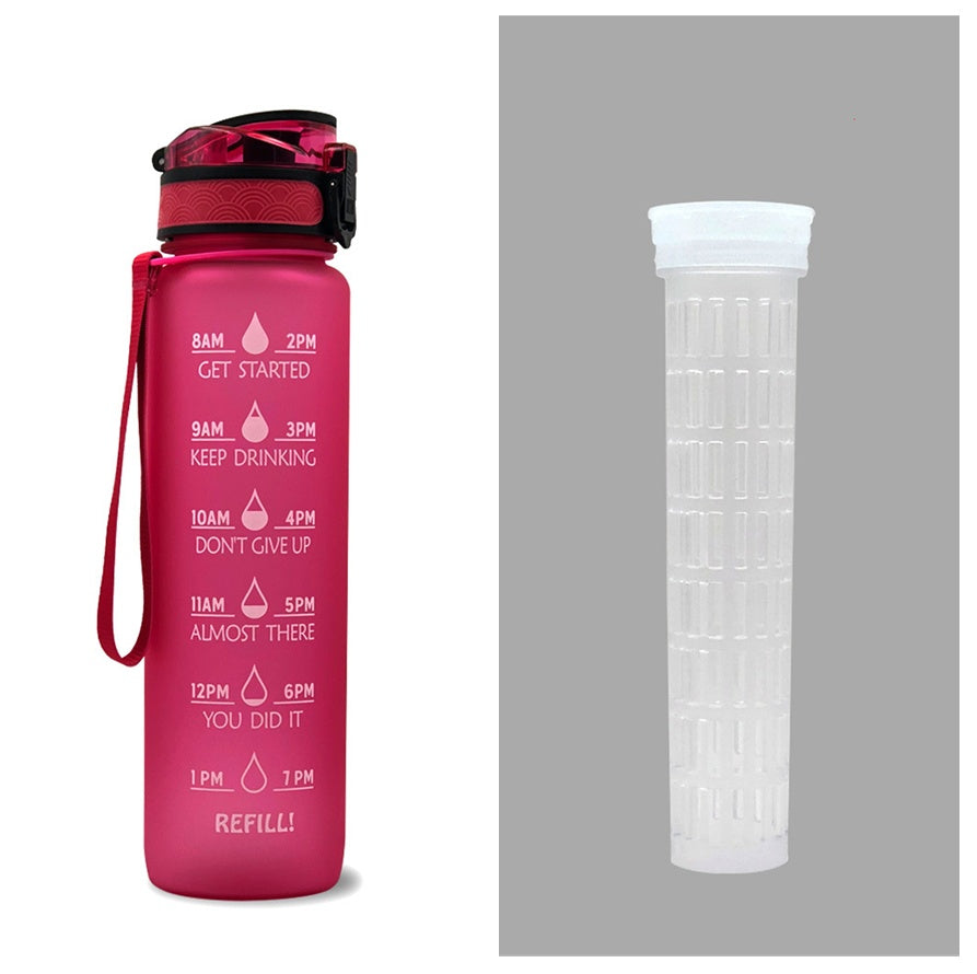 1L Wasser Flasche Mit Zeit Marker Deine Motivierende Flasche