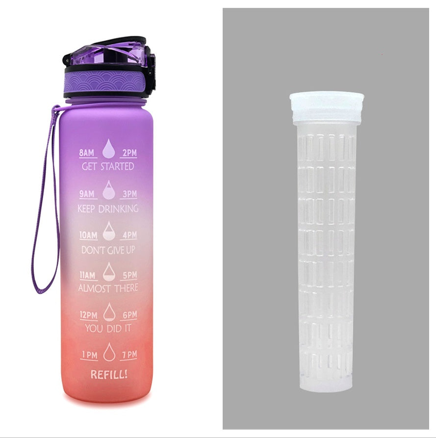 1L Wasser Flasche Mit Zeit Marker Deine Motivierende Flasche