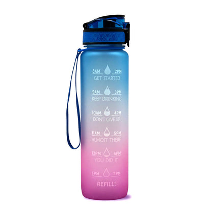 1L Wasser Flasche Mit Zeit Marker Deine Motivierende Flasche
