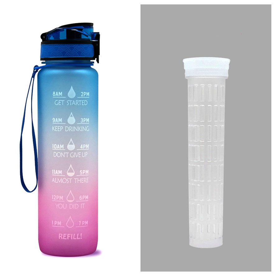 1L Wasser Flasche Mit Zeit Marker Deine Motivierende Flasche