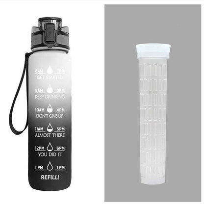 1L Wasser Flasche Mit Zeit Marker Deine Motivierende Flasche