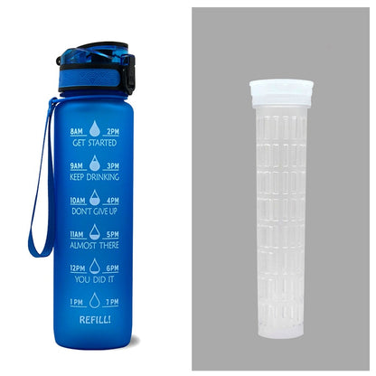 1L Wasser Flasche Mit Zeit Marker Deine Motivierende Flasche